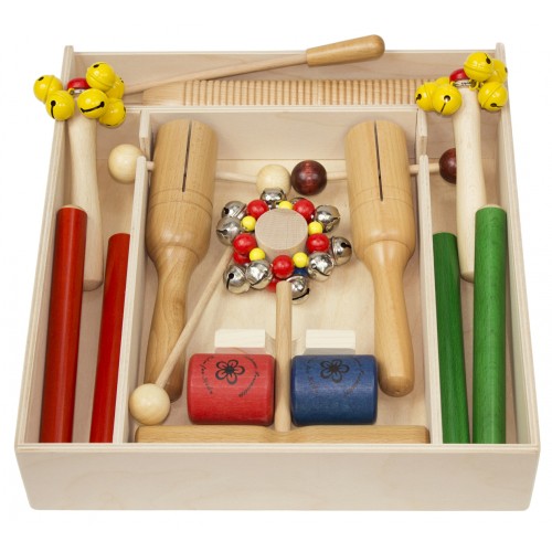 ROHEMA SET DE PERCUSSIONS 12 INSTRUMENTS COULEUR