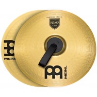 Photo MEINL CYMBALES MARCHING STUDENT RANGE BRASS 18" (PAIRE)