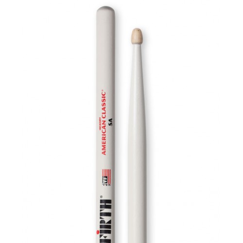 VIC FIRTH AMERICAN CLASSIC 5A WHITE - Baguettes batterie