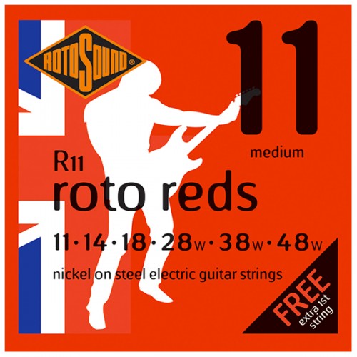 ROTOSOUND R11 ROTO REDS NICKEL MEDIUM 11/48