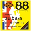 Photo ROTOSOUND RS88LD TRU BASS 88 BLACK NYLON FLATWOUND STANDARD 65/115