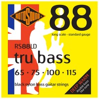 ROTOSOUND RS88LD TRU BASS 88 BLACK NYLON FLATWOUND STANDARD 65/115