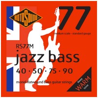 ROTOSOUND RS77M JAZZ BASS 77 MONEL FLATWOUND MEDIUM 40/90