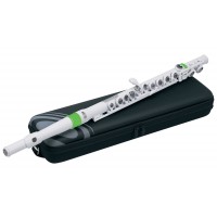 Photo NUVO FLUTE TRAVERSIERE STUDENT BLANCHE ET VERTE