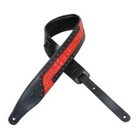 Photo LEVYS M17HCR SANGLE HARD ROCK CUIR RED