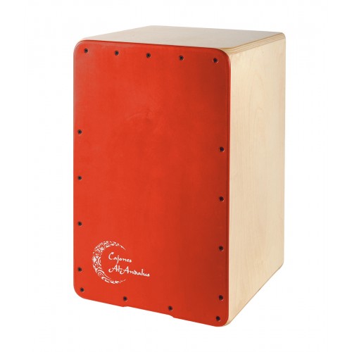 AL ANDALUS CAJON FLAMENCO SOLEA ROUGE