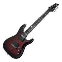 Photo SCHECTER BLACKJACK SLS C-7 A CRIMSON RED BURST