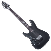 SCHECTER DAMIEN PLATINUM-6 FR S SATIN BLACK GAUCHER