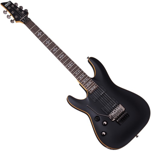 SCHECTER DEMON-6 FR AGED BLACK SATIN GAUCHER