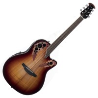Photo OVATION CE48P-KOAB CELEBRITY ELITE PLUS SUPER SHALLOW KOA BURST