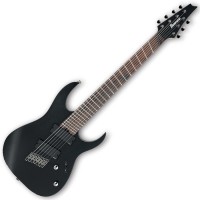 Photo IBANEZ RGIM7MH-WK IRON LABEL - 7 CORDES - WEATHERED BLACK