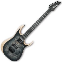 Photo IBANEZ RGDIX6PB-SKB IRON LABEL - SURREAL BLACK BURST