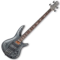 Photo IBANEZ SRFF800-BKS "FANNED" - BLACK STAINED 4 CORDES