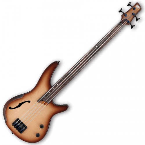 IBANEZ SRH500F FRETLESS NATURAL BROWNED BURST FLAT