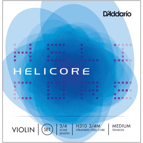 D'ADDARIO H310 3/4M - HELICORE JEU CORDES VIOLON 3/4 MEDIUM