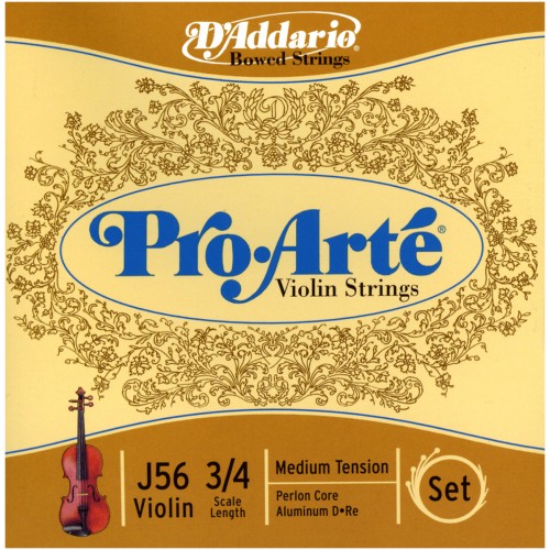 D'ADDARIO J56 3/4M - PRO ARTÉ JEU CORDES VIOLON 3/4 MEDIUM