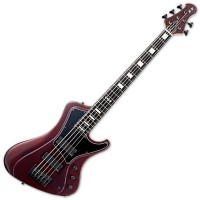Photo ESP E-II STREAM SL-5 BASSE DEEP RED METALLIC SATIN