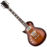 Photo ESP LTD EC-256FM LH DARK BROWN SUNBURST GAUCHER
