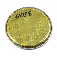 Photo GOPE HHOL08-Y - PEAU DOUBLE HOLOGRAPHIQUE 8" JAUNE
