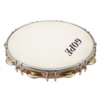 GOPE PA12D9HC - PANDEIRO 12" TIRANTS DOUBLES PEAU SABLE