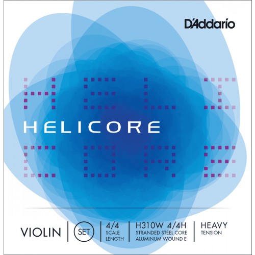 D'ADDARIO H310W 4/4H - HELICORE JEU CORDES VIOLON 4/4 HEAVY MI FILÉ ALU