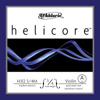 Photo D'ADDARIO H312-3-4M - HELICORE CORDE LA VIOLON 3/4 MEDIUM FILÉ ALU