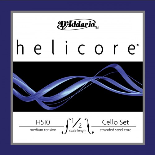 D'ADDARIO H510 1/2M - HELICORE JEU CORDES CELLO 1/2 MEDIUM