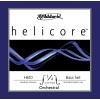 Photo D'ADDARIO H610 3/4M - HELICORE JEU CORDES CONTREBASSE 3/4 MEDIUM