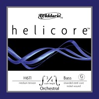 D'ADDARIO H611 3/4M - HELICORE CORDE SOL CONTREBASSE 3/4 MEDIUM FIL NICKEL