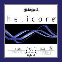 D'ADDARIO HH611 3/4M - HELICORE HYBRID CORDE SOL CONTREBASSE 3/4 MEDIUM