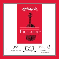 Photo D'ADDARIO J1011 3/4M - PRELUDE CORDE LA CELLO 3/4 MEDIUM FILÉ NICKEL