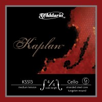 Photo D'ADDARIO KS513 4/4M - KAPLAN CORDE SOL CELLO 4/4 MEDIUM FILÉ TUNGSTEN