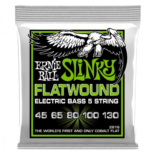 ERNIE BALL BASS 2816 FLATWOUND SLINKY 5-ST 45/130