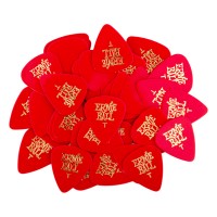 Photo ERNIE BALL 9103 MÉDIATORS THIN ROUGES X 144