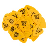 Photo ERNIE BALL MÉDIATORS HEAVY JAUNES X 144