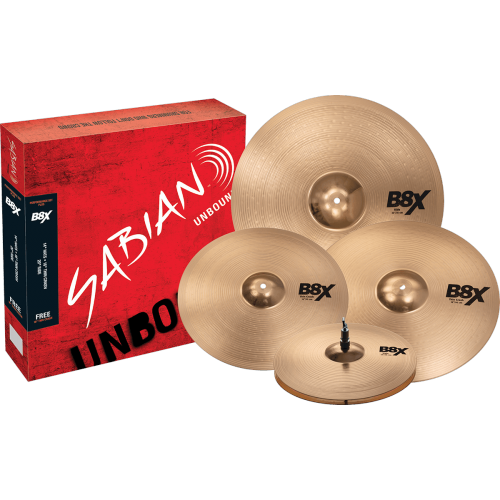 SABIAN B8X PERFORMANCE SET + FREE CRASH 18