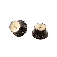 GIBSON PACK 4 BOUTONS AVEC INSERTS TOP HAT BLACK/GOLD