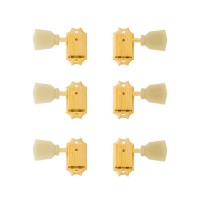 Gibson Deluxe Green Key Tuner Set Vintage Gold - Pearloid