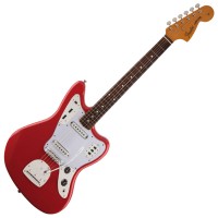 Photo FENDER CLASSIC 60S JAGUAR LACQUER FIESTA RED PF