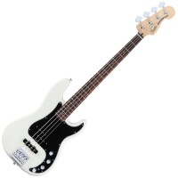 Photo FENDER DELUXE PRECISION BASS SPECIAL PF OLYMPIC WHITE
