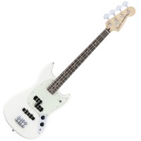 Photo FENDER OFFSET MUSTANG BASS PJ OLYMPIC WHITE PF