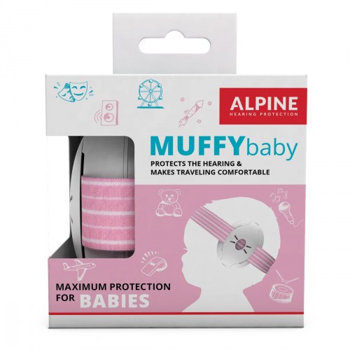 ALPINE MUFFY BABY CASQUE DE PROTECTION BÉBÉ - ROSE