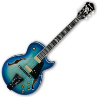 Photo IBANEZ GB40THII-JBB - GEORGE BENSON 40TH JET BLUE BURST