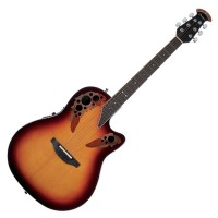 Photo OVATION STANDARD ELITE DEEP CONTOUR CUTAWAY NEW ENGLAND BURST