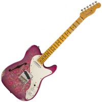 Photo FENDER 2017 LTD '50S TELE THINLINE RELIC PINK PAISLEY