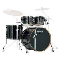 Photo TAMA MK42HLZBNS-BCB - SUPERSTAR HD MAPLE 4PC BRUSHED CHARCOAL BLACK