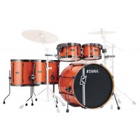 Photo TAMA MK52HLZBNS-BOS - SUPERSTAR HD MAPLE 5PC BRIGHT ORANGE SPARKLE