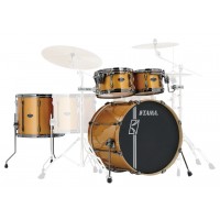 Photo TAMA ML42HLZBNS-GYM - SUPERSTAR HD MAPLE 4PC GOLDEN YELLOW METALLIC