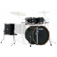 Photo TAMA ML42HLZBNS-FBK - SUPERSTAR HD MAPLE 4PC FLAT BLACK