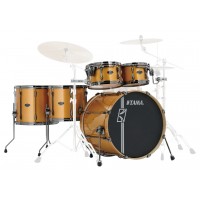 Photo TAMA ML52HLZBNS-GYM - SUPERSTAR HD MAPLE 5PC GOLDEN YELLOW METALLIC